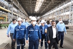 بازدید دکتر یوسفی مدیرعامل و نائب رئیس هیئت مدیره گروه ملی از کارخانجات گروه ملی در آستانه روز کارگر