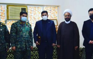 تقدیر و تشکر ویژه ی سردار حسن کرمی فرمانده یگان ویژه ی کشور از دکتر محمد کعب عمیر نماینده ی شوش بخاطر تلاش های مجدانه ی ایشان در فرو نشاندن مسالمت آمیز اغتشاشات در خوزستان