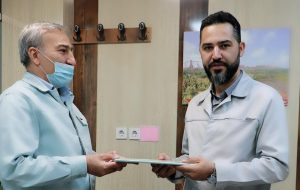 تقدیر از مدیرعامل شرکت چندوجهی فولاد لجستیک
