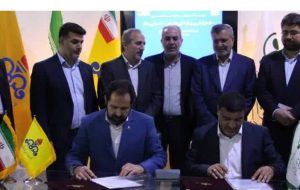 انعقاد بزرگترین قرارداد نمایشگاه بیست و هفتم با ارزش مالی ۵۰۰ میلیون دلار بین فولاد اکسین و مهندسی توسعه گاز ایران