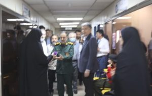 دیدار سرهنگ حسن باقری فرمانده بسیج شهید تندگویان صنعت نفت/جنوب با پرستاران بیمارستان نفت به مناسبت تولد حضرت زینب(ع) 
